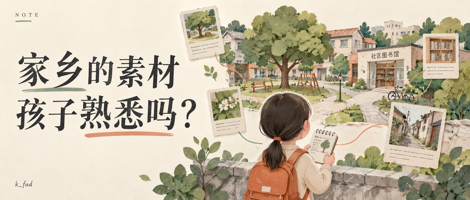 给 AI 补充家乡素材，先得知道孩子熟不熟悉封面